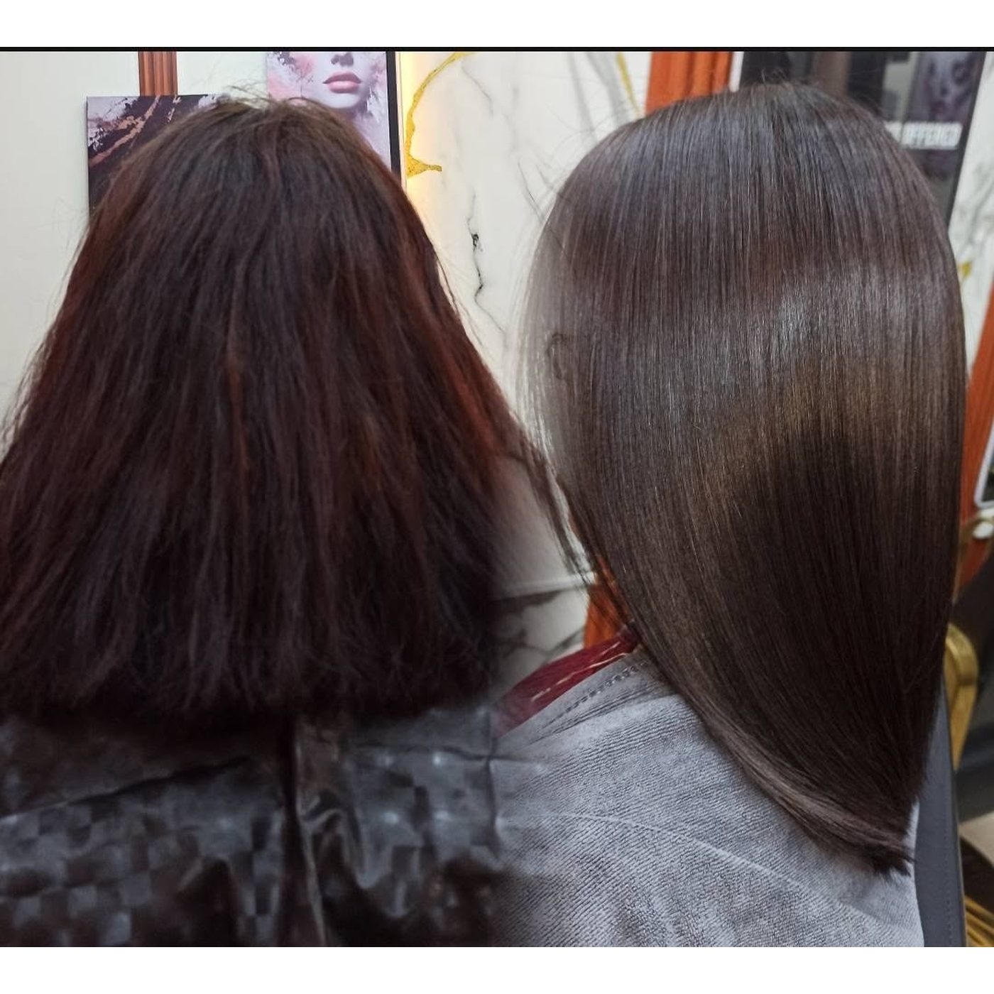 Before and after — Hair treatment